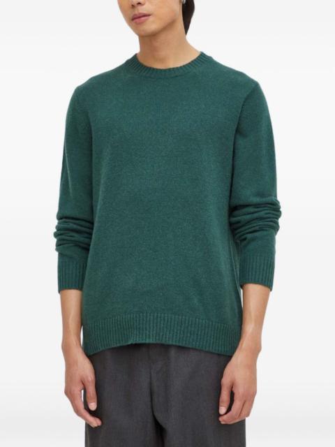 ribbed crew-neck sweater
