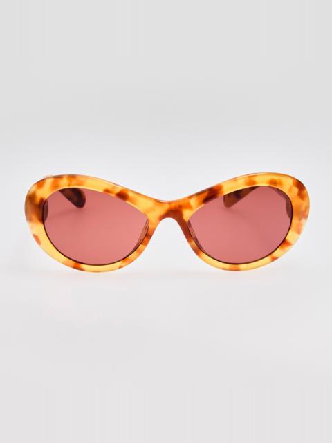 Rond Sunglasses in Beige Tortoiseshell