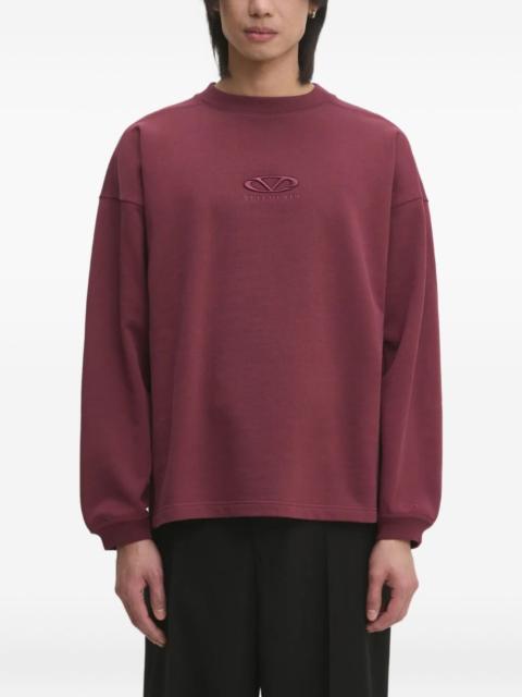 logo-embroidered sweatshirt