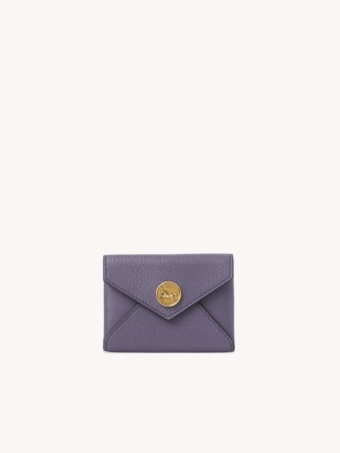 ENVELOPE CARD HOLDER IN GRAINED LEATHER