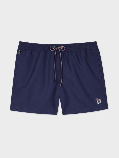 Dark Navy Zebra Logo Swim Shorts