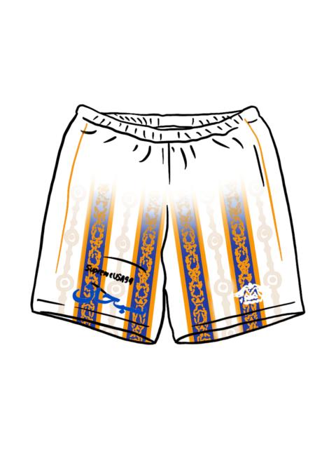 Supreme Arabic Logo Soccer Short White