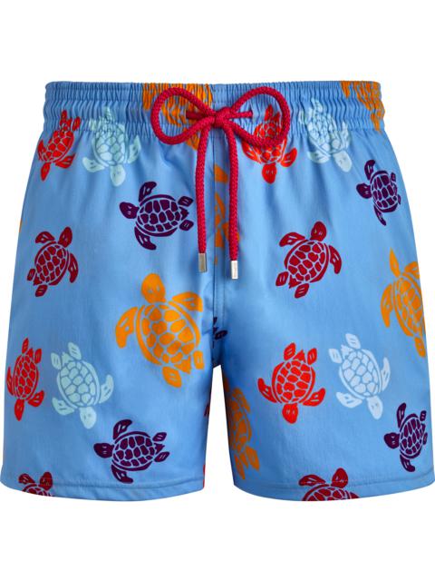 Men Stretch Swim Trunks Tortues Multicolores