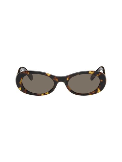 Brown Miu Glimpse Sunglasses