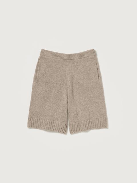 CASHMERE SILK MELANGE KNIT SHORTS