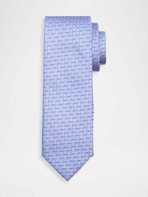 Men & apos;s Geometric Circle Silk Tie