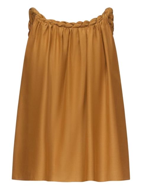 Garino braided-neck top