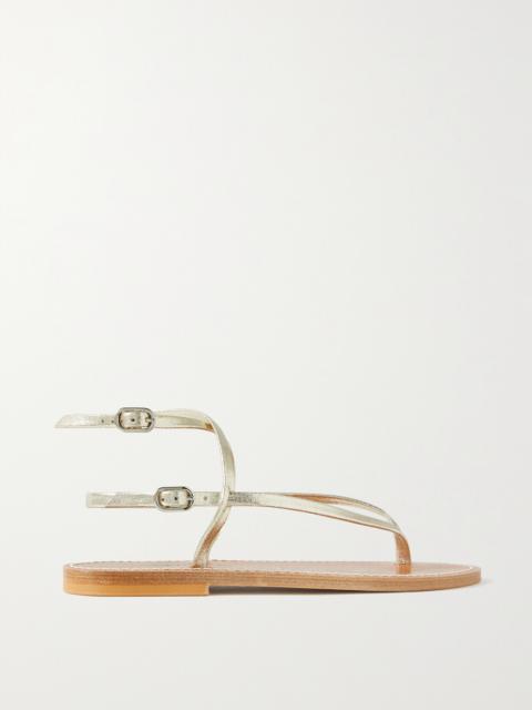 + Net Sustain Abako Metallic Leather Sandals