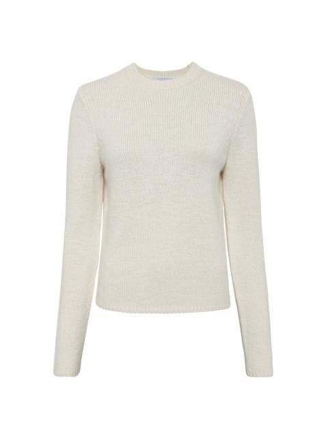 Titus Knit Sweater in Ivory Cashmere