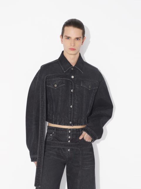 THE BLACK DENIM STRAP JACKET