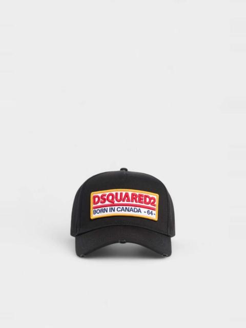 DSQUARED2 LOGO PATCH BASEBALL CAP
