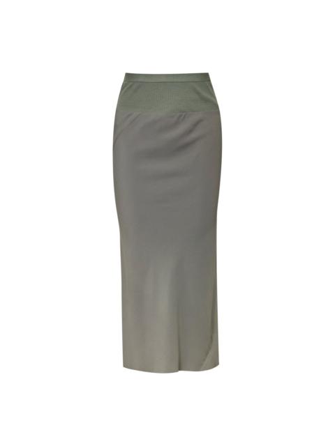 Knee Bias Skirt Cocoon Crepe