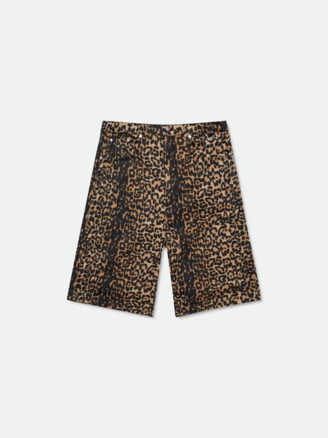 LEOPARD TRAXEDO BAGGY SHORT