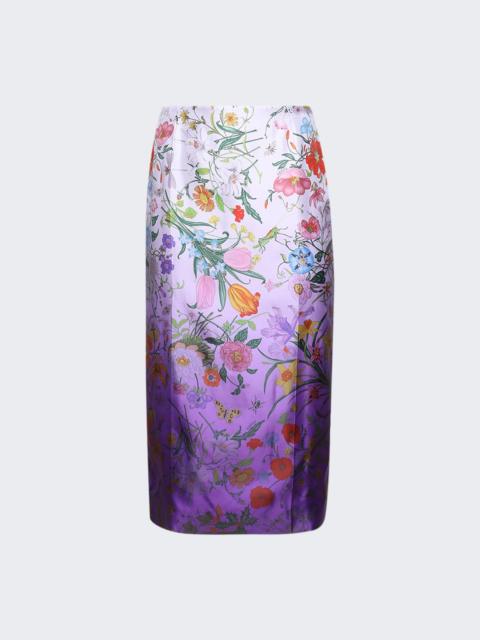 Flora Midi Skirt Lilac And Purple