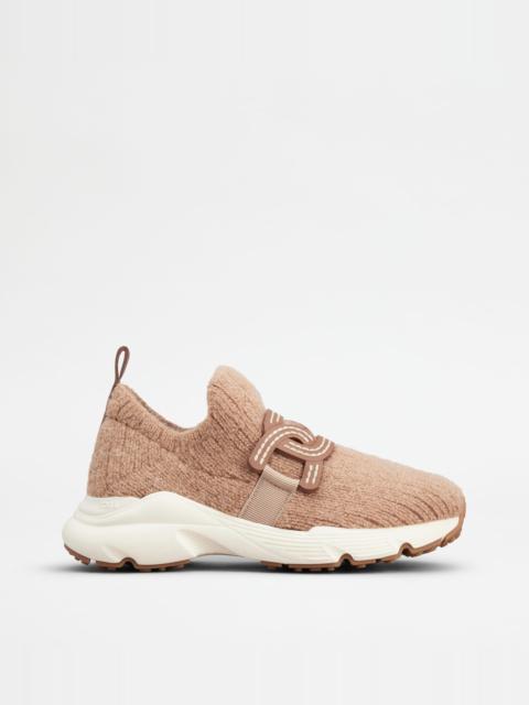 KATE SLIP-ON SNEAKERS IN FABRIC - PINK