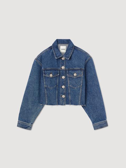 Cropped denim jacket