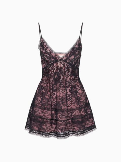 Levina Baroque Lace Mini Dress