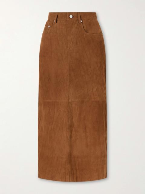 Nayah Suede Maxi Skirt