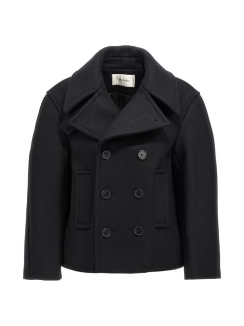 Oversized caban coat