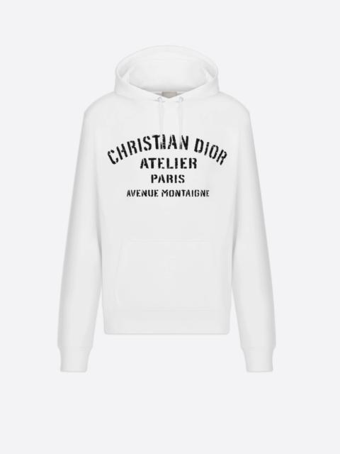 Oversized 'Christian Dior Atelier' Hooded Sweatshirt