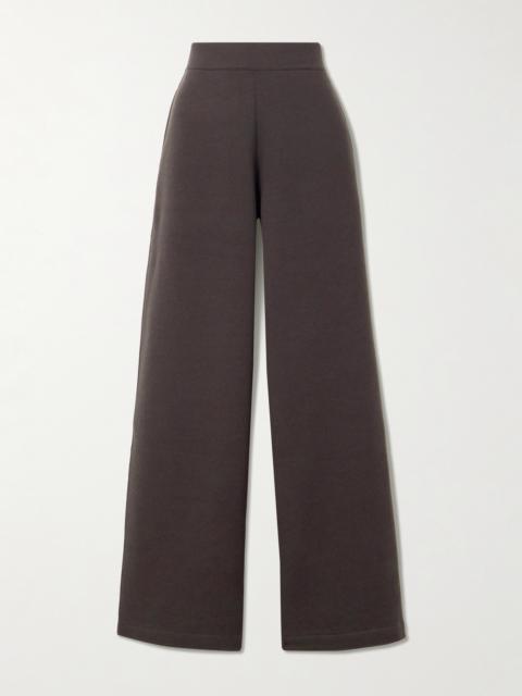 Wool And Cotton-blend Wide-leg Pants