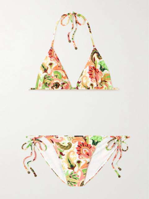 Printed Triangle Bikini