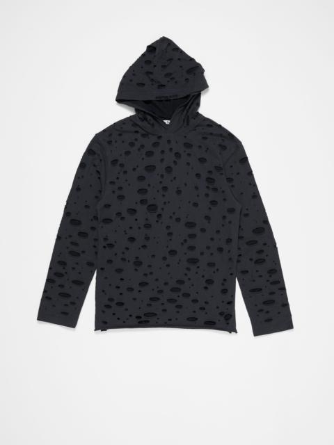 Layered knitted top - Faded black