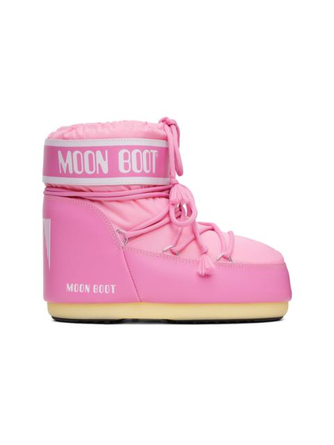 Pink Icon Low Nylon Boots