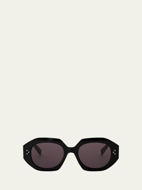 3 Dot Geometric Square Sunglasses