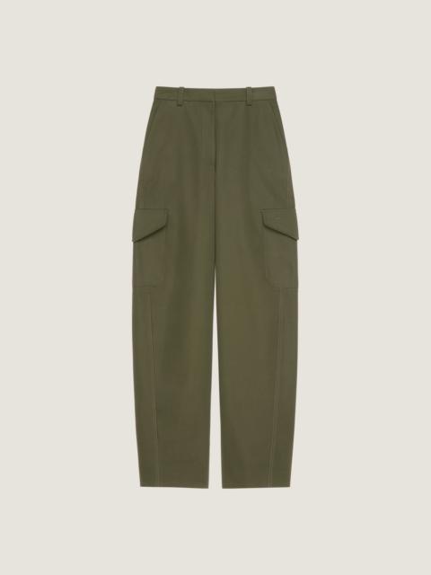 COCOON UTILITY PANTS IN COTTON AND WOOL
