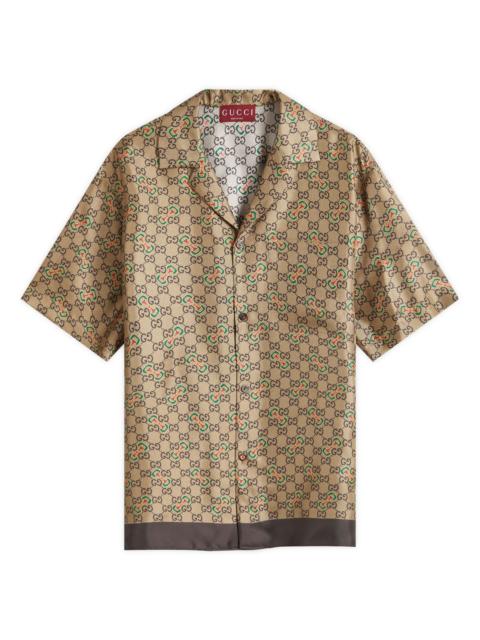 Gucci Silk GG Monogram Vacation Shirt