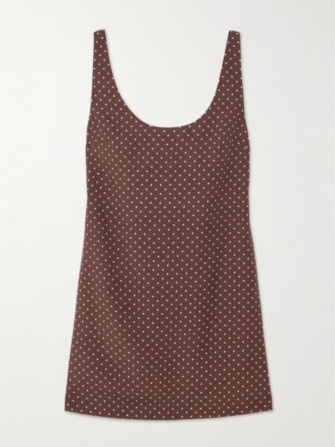 Evie Polka-dot Tencel Lyocell Mini Dress