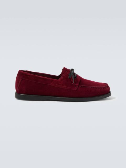 City Moc suede boat shoes