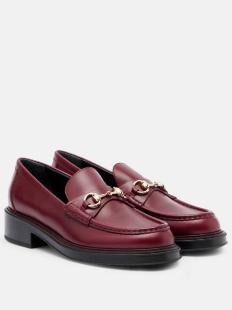 Horsebit leather loafers