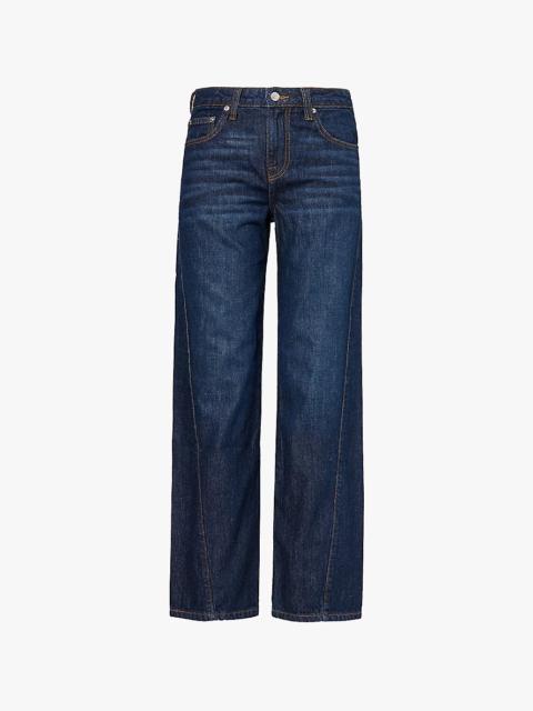 Sawyer tapered-leg high-rise jeans