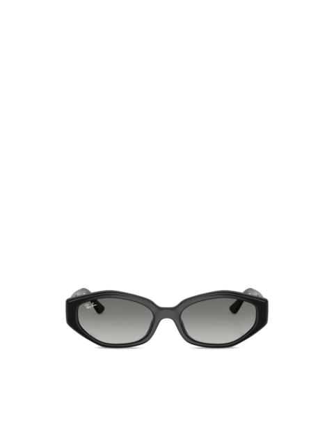 geometric-frame sunglasses