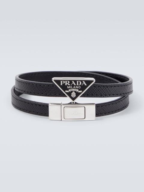 Saffiano leather bracelet