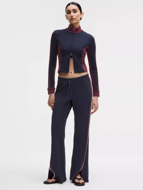 Striped Slim-Fit Mid-Rise Track Pant