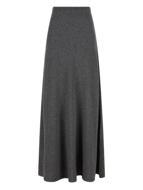 pleated A-line skirt