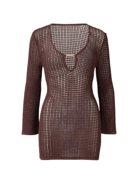 Ellis crochet mini beach dress