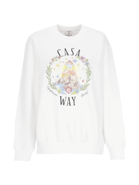 graphic-print sweatshirt