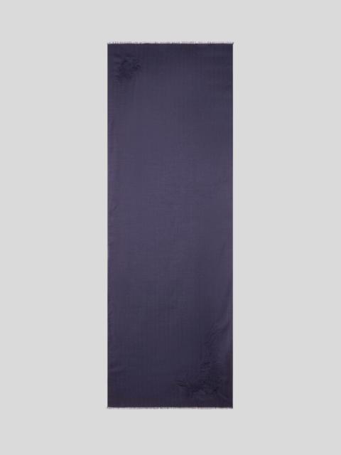 CASHMERE AND SILK SCARF WITH EMBROIDERY