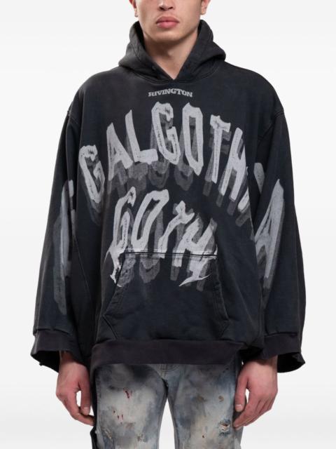 graphic-print hoodie
