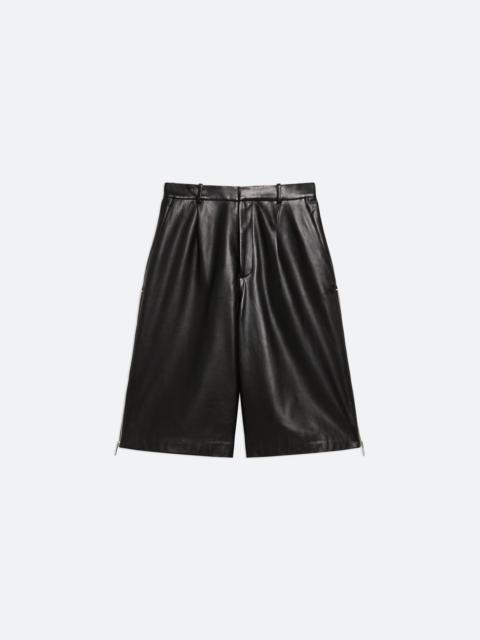 LEATHER ZOOT SHORTS