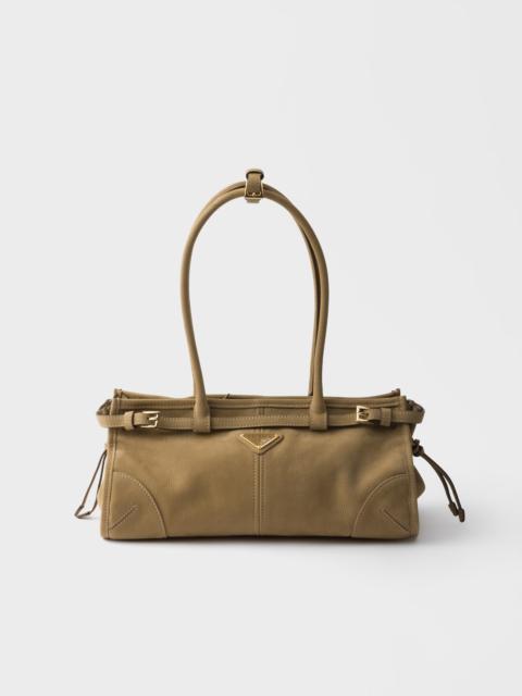 Prada Bonnie medium nubuck leather handbag