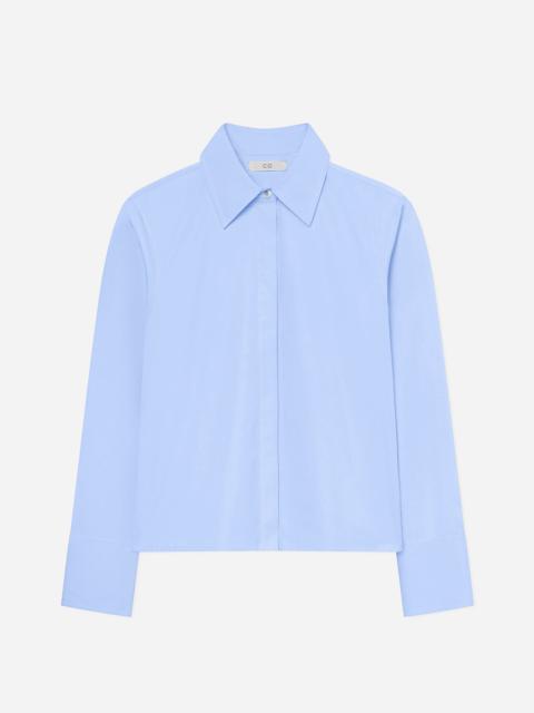 Fitted Shirt in Cotton Poplin