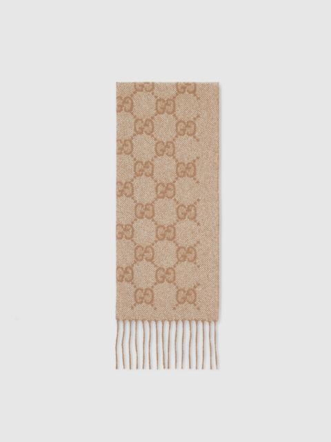 GG cashmere lamé scarf