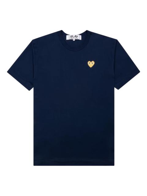 heart-patch cotton T-shirt