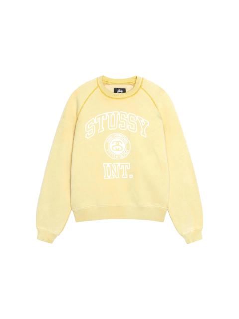 Stussy Overlock Varsity Raglan Crew Honey