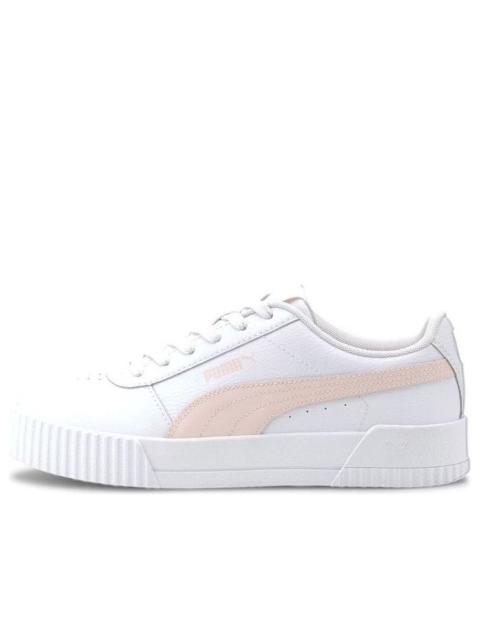 (WMNS) PUMA Carina Leather 'White Rose Water' 370325-10